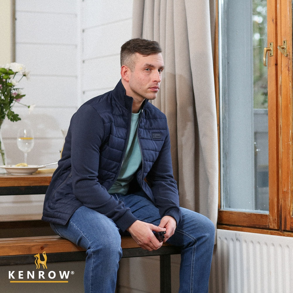 Keefe Zip Through Navy