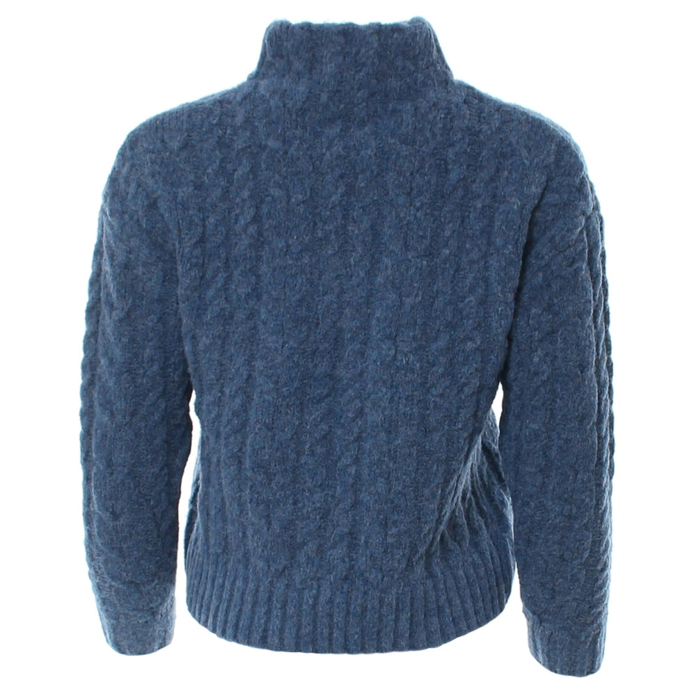Calla Half Zip Navy Melange