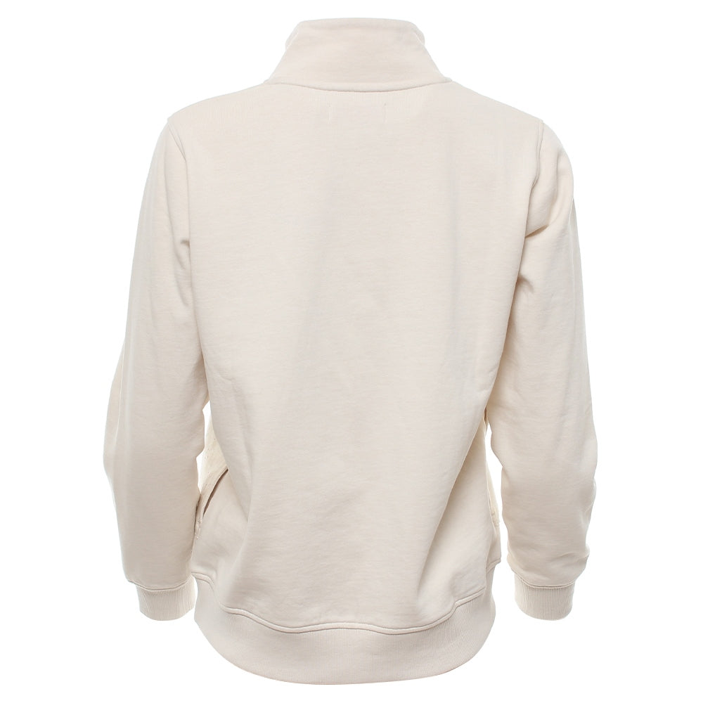 Tara Snap Placket Sweater Cream