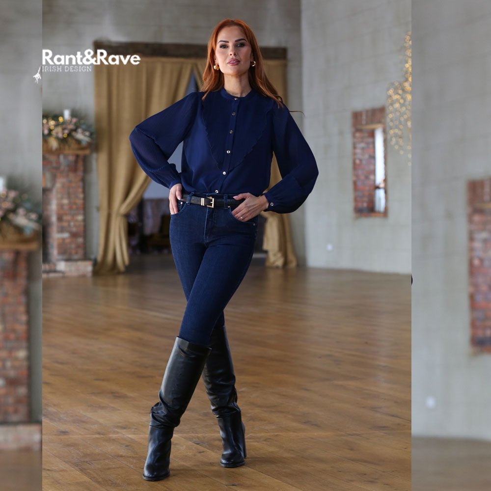 Rant & Rave  Louella Blouse Navy