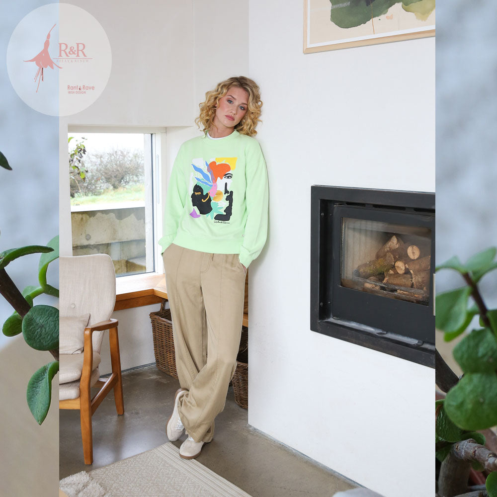 Relax & Renew Alex Sweatshirt Pale Green