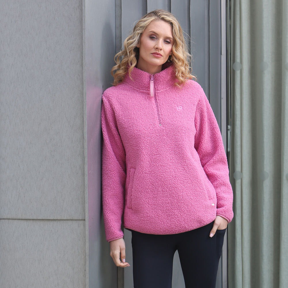 Relax & Renew Julia Half Zip Pink