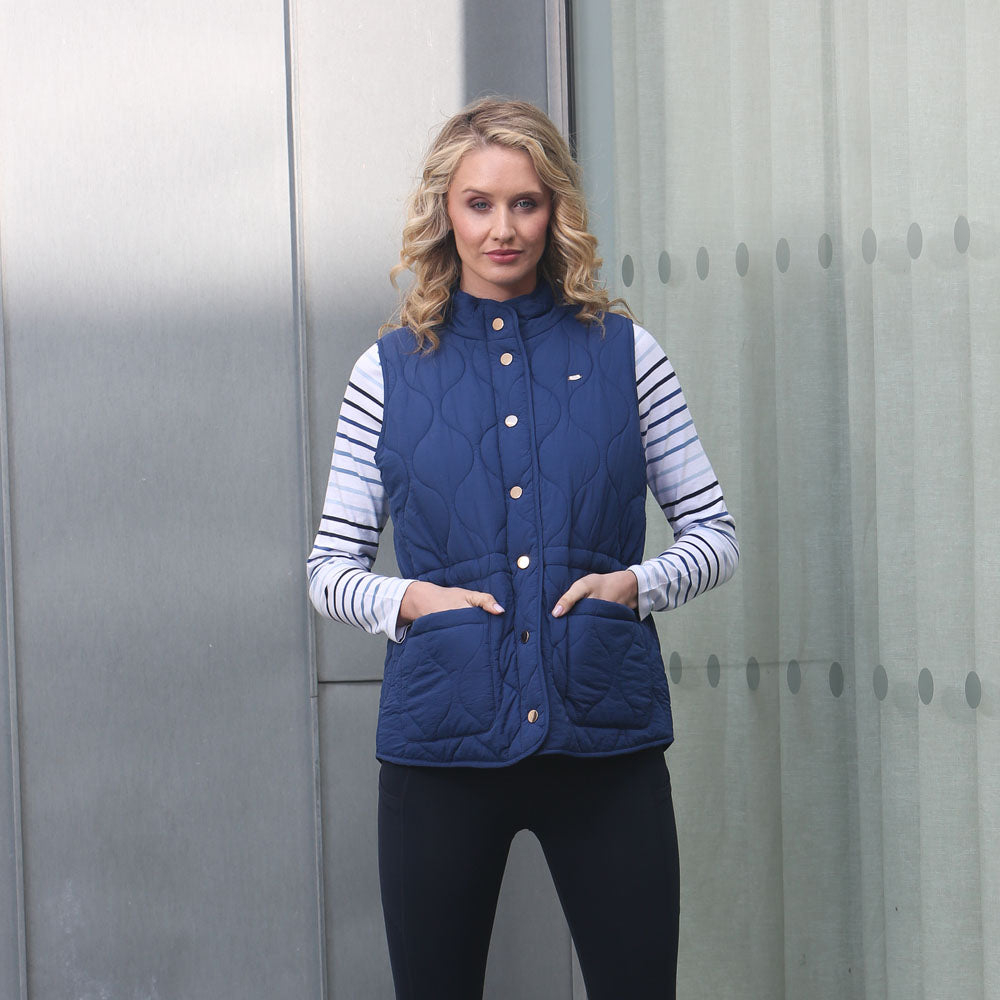 Relax & Renew Mandy Gilet Blue
