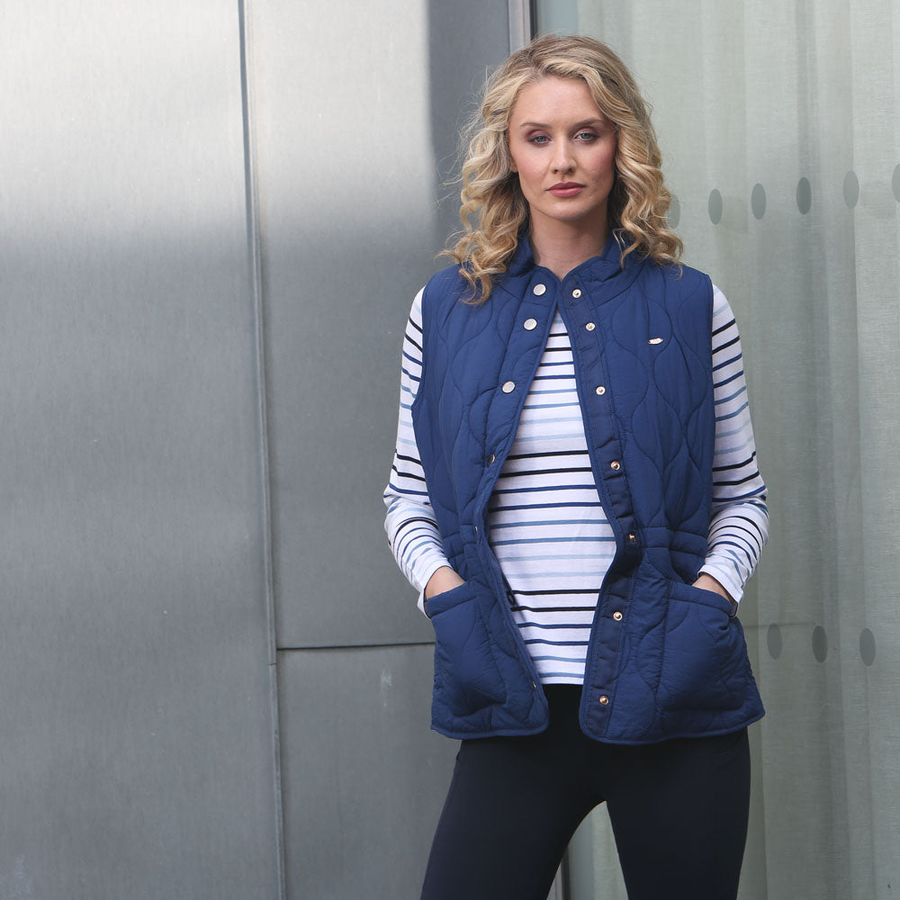 Relax & Renew Mandy Gilet Blue