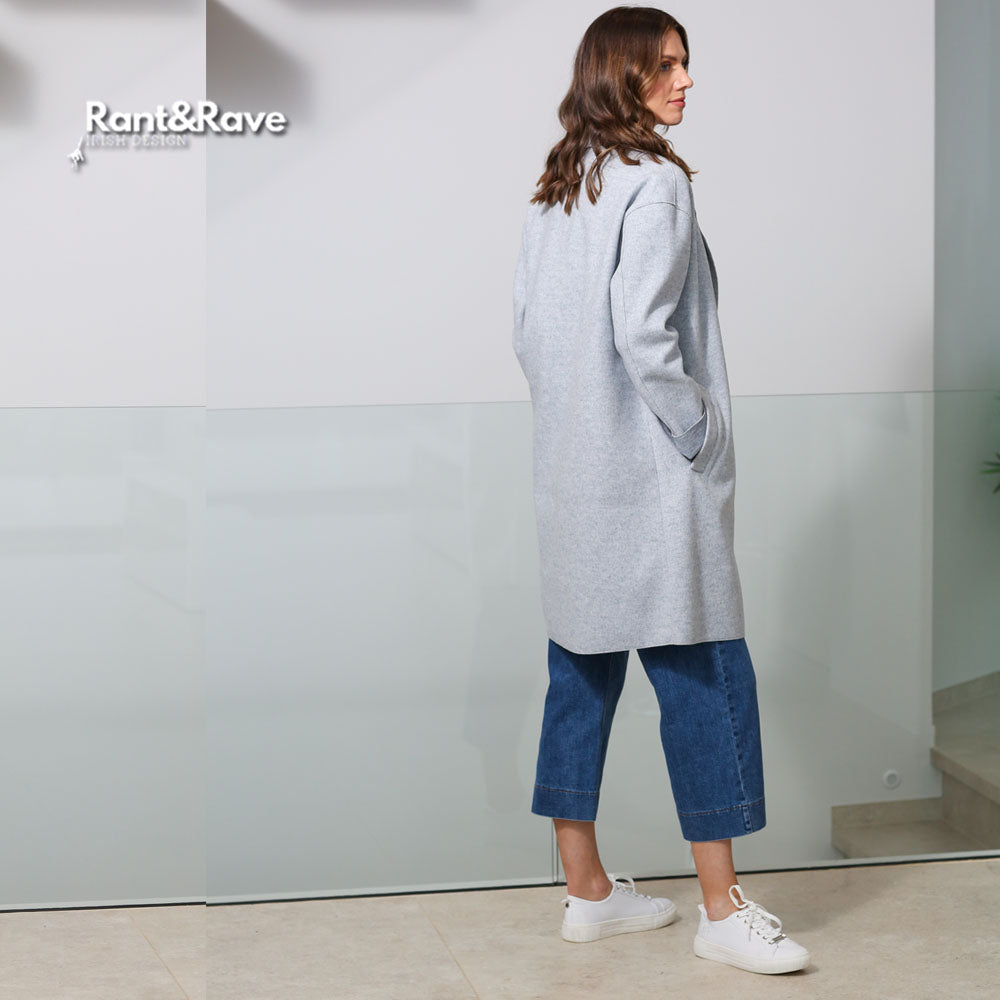 Rant & Rave Tavie Crop Flare Mid Blue