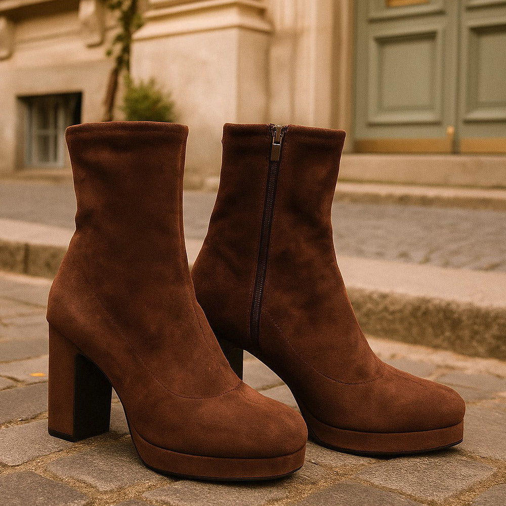 Rant & Rave Sofia Sock Boot Brown