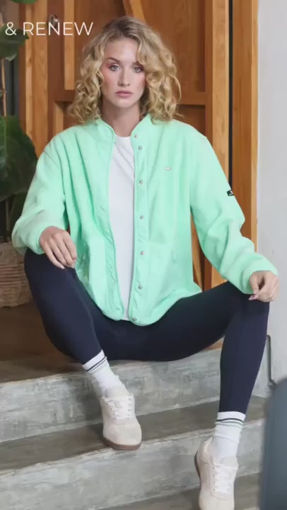 Load video: Relax & Renew Fay Fleece Turquoise
