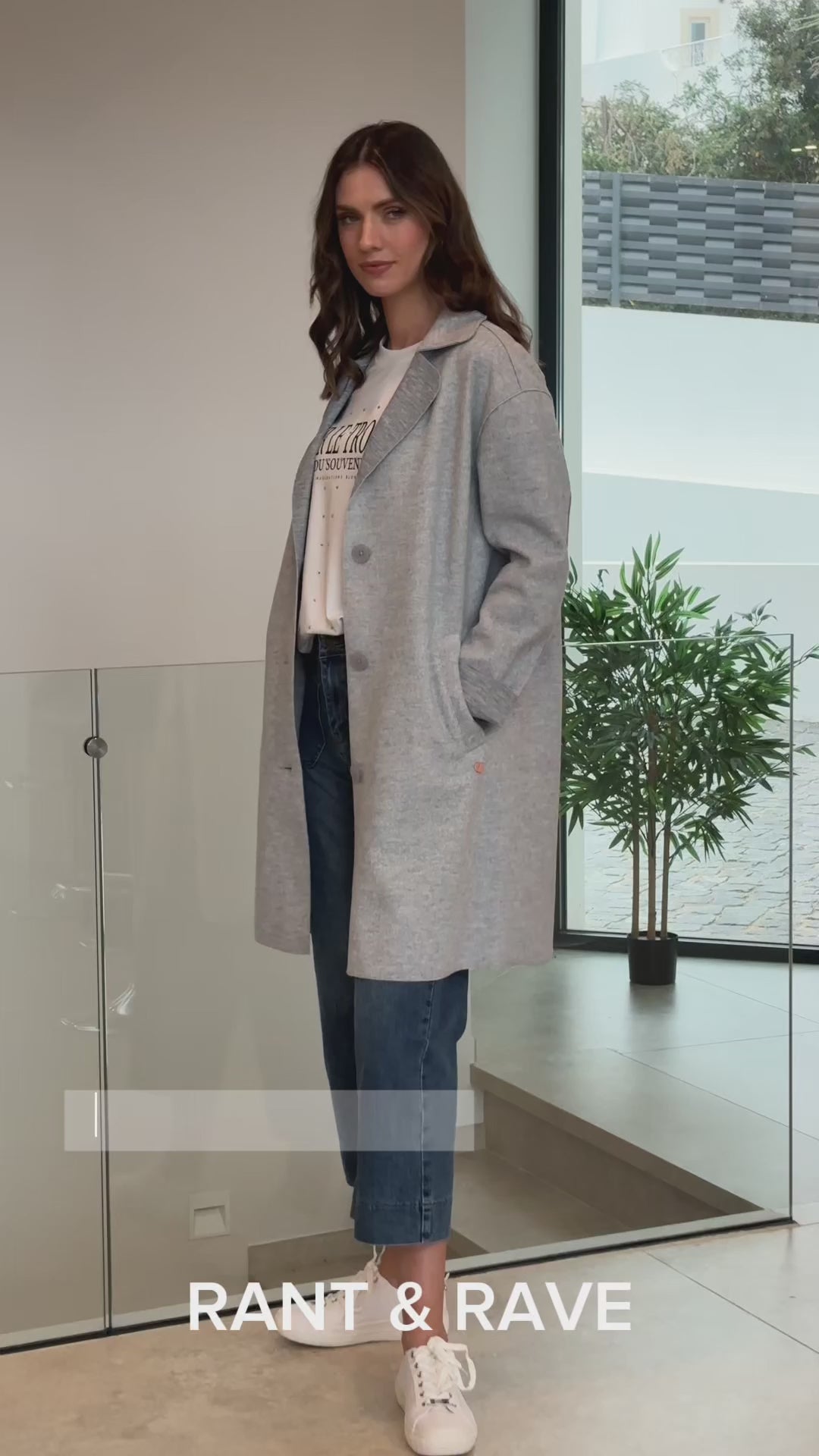 Load video: Rant & Rave Josephine Coat Blue