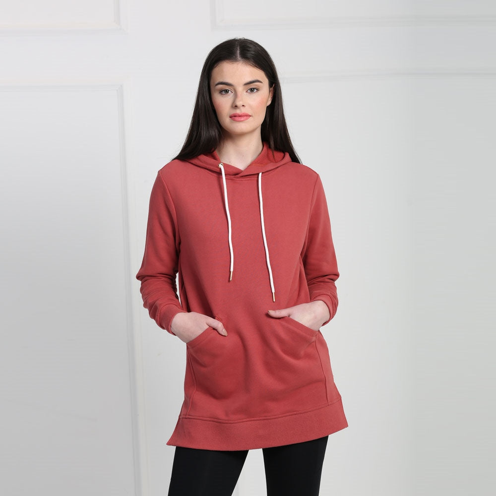 Billy Longline Hood Terracota