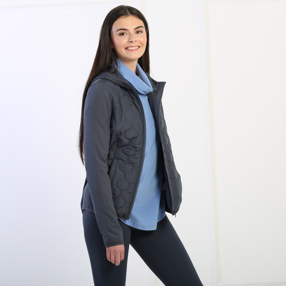 Jess Padded Zip Through Slate