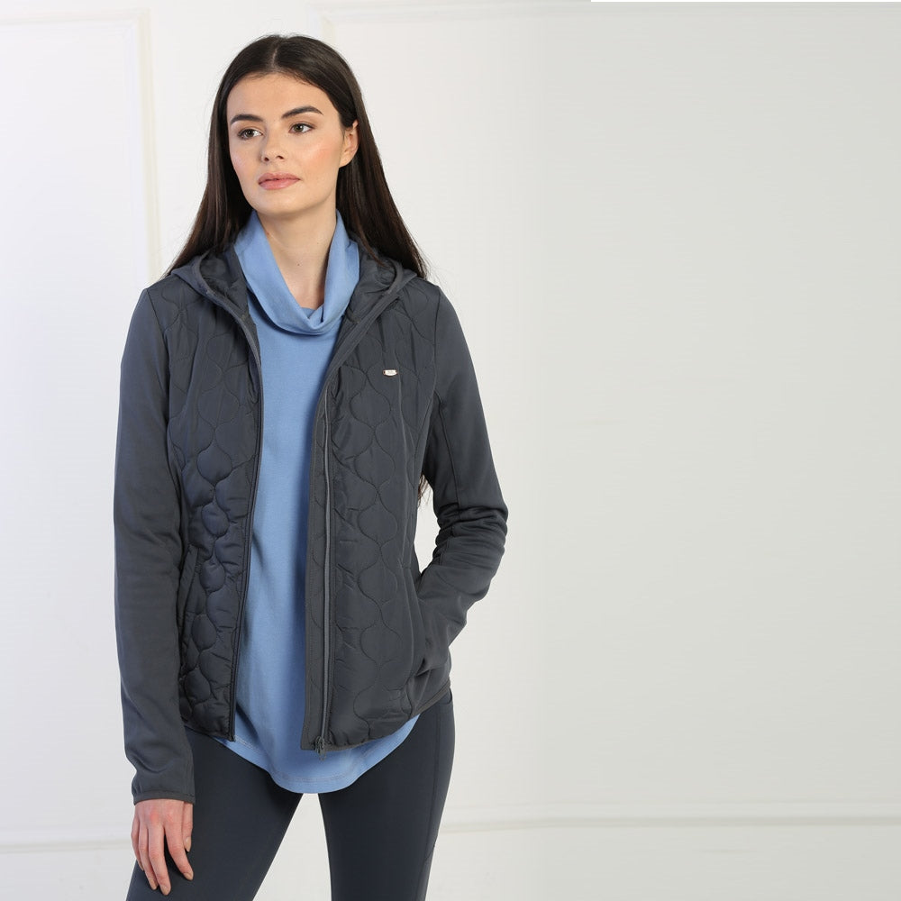 Jess Padded Zip Through Slate