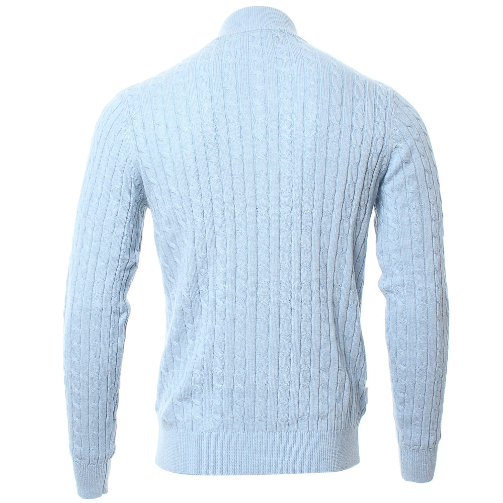 Gerald Half Zip Sky Melange