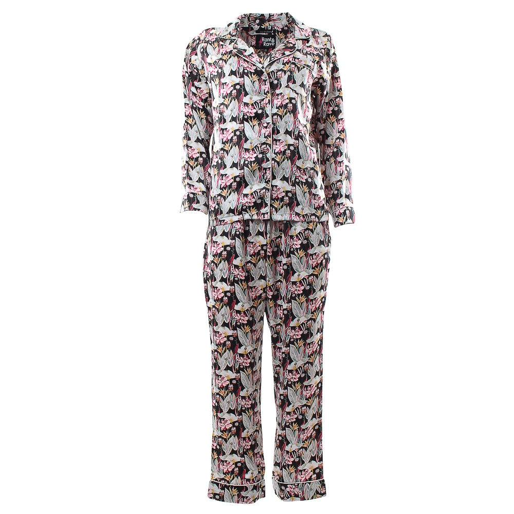 Rant & Rave Pippa Pyjama Set Black Floral – Mall Road Design