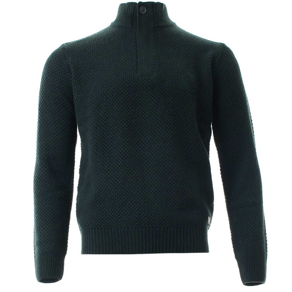 Hardford Half Zip Green Melange