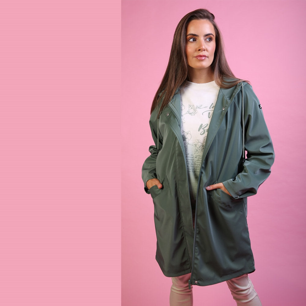 Fallon Raincoat Sage