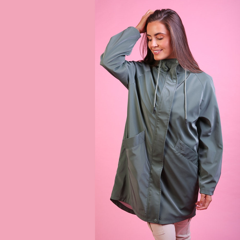 Fallon Raincoat Sage