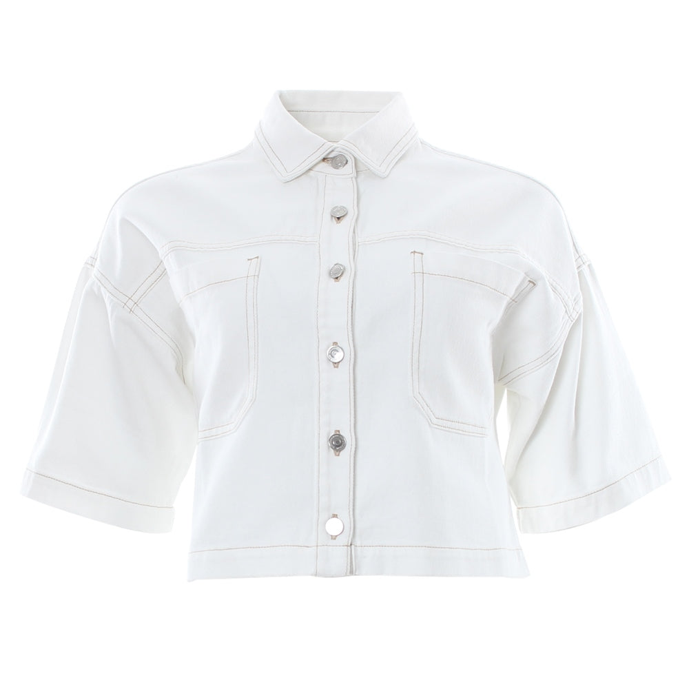 Caryn Crop Jacket Soft White