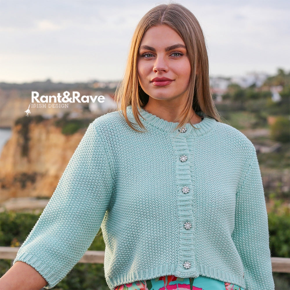 Lyn Cardigan Turquoise Blue