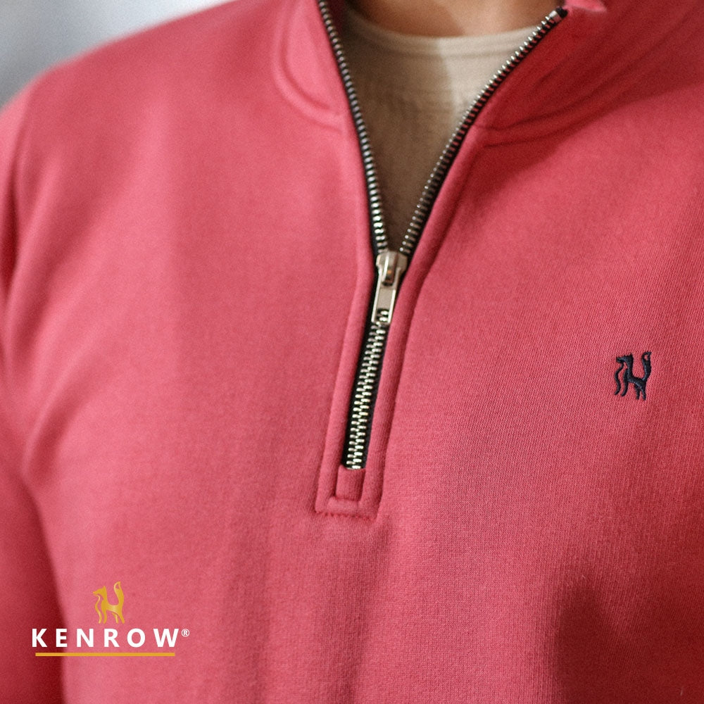 Reece Half Zip Coral