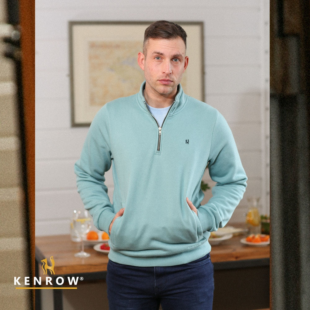 Reece Half Zip Teal