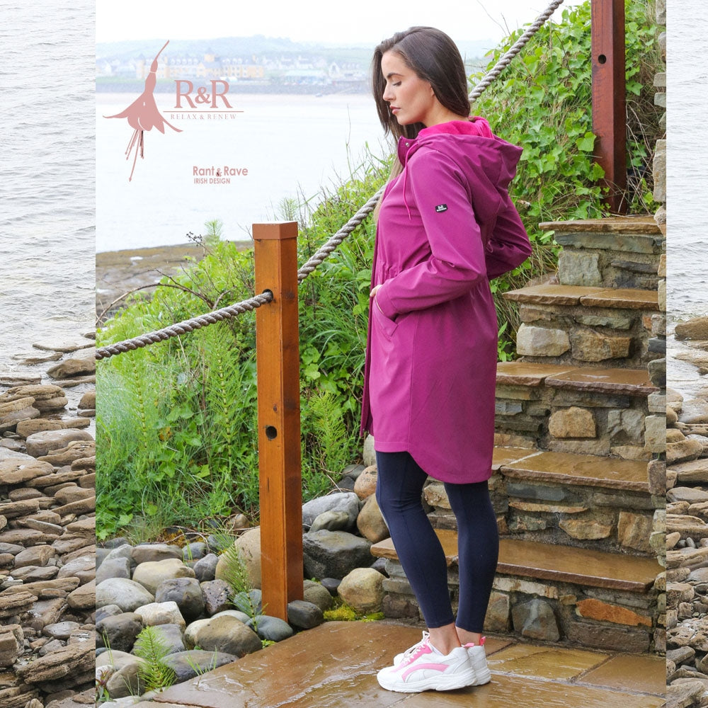 Aoife Raincoat Cerise Pink