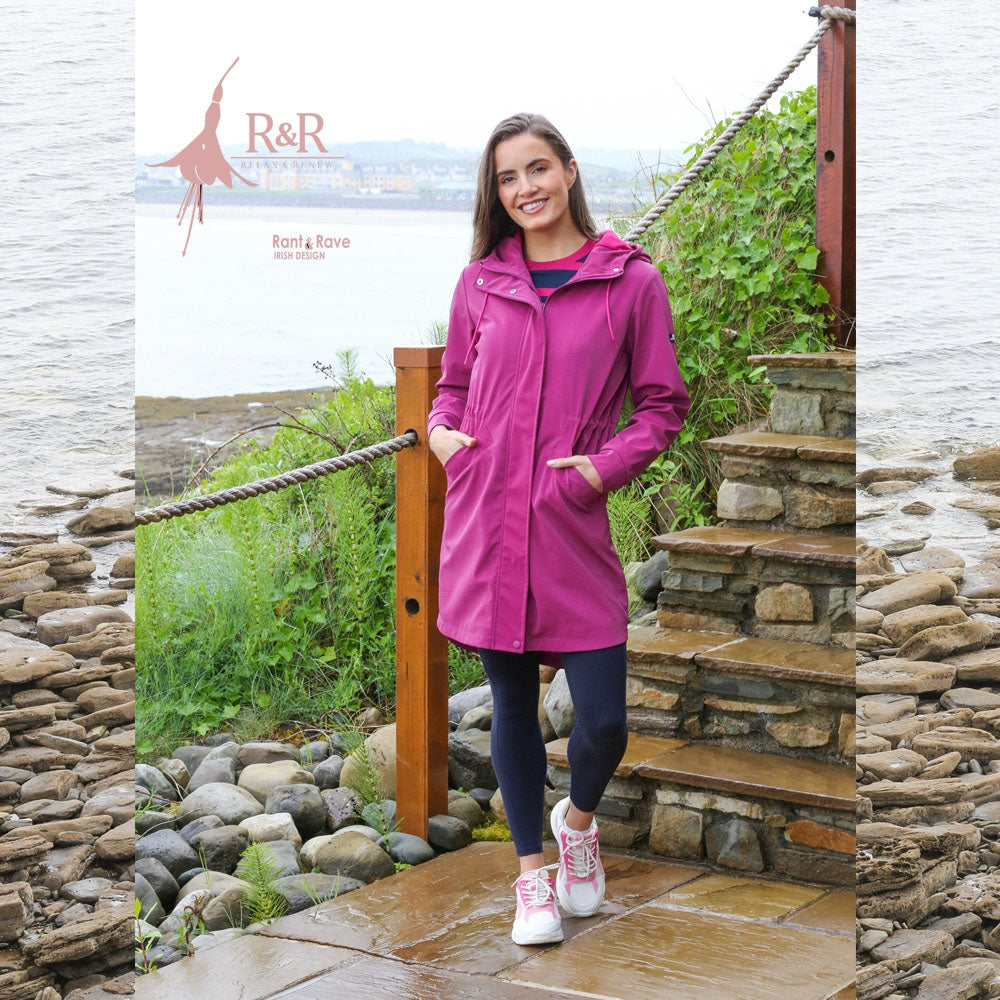 Aoife Raincoat Cerise Pink