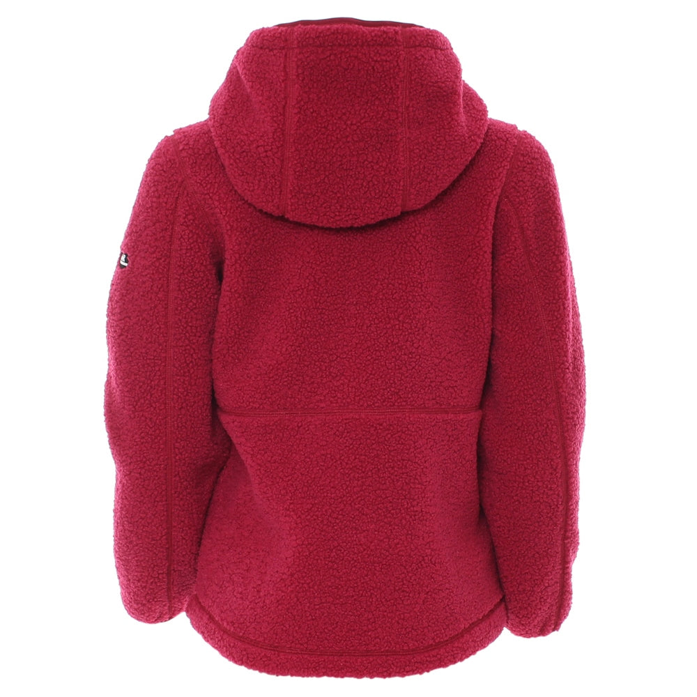 Alma Teddy Zip Hood Cerise Pink