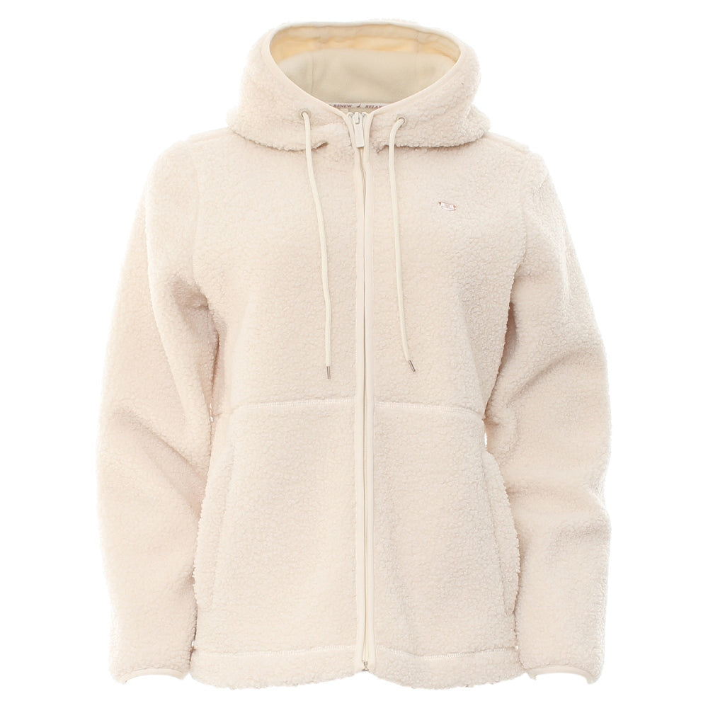 Alma Teddy Zip Hood Soft White