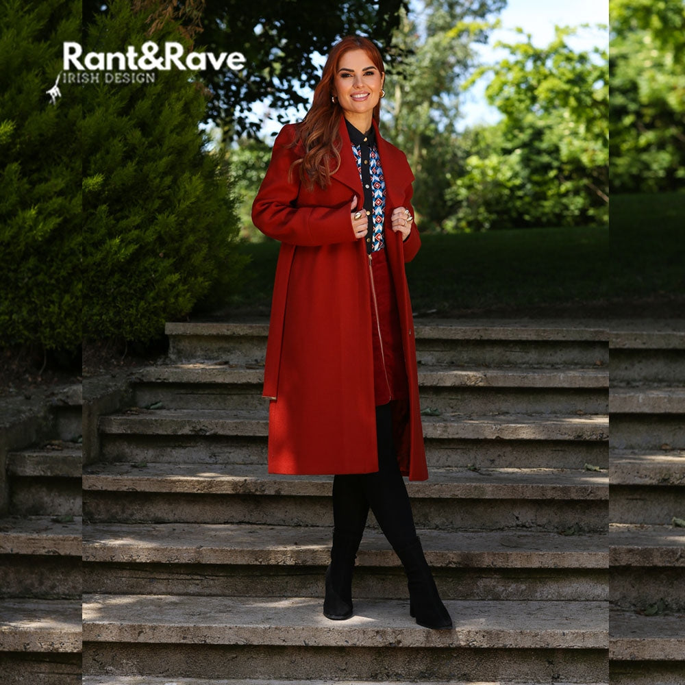 Rant & Rave  Mary Kate Coat Rust