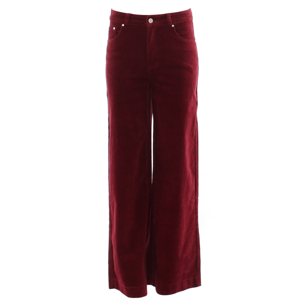 Rant & Rave Shannon Wide Leg Cord Wine