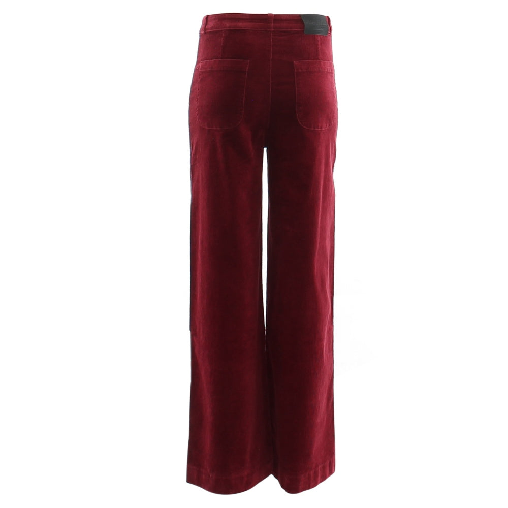 Rant & Rave Shannon Wide Leg Cord Wine