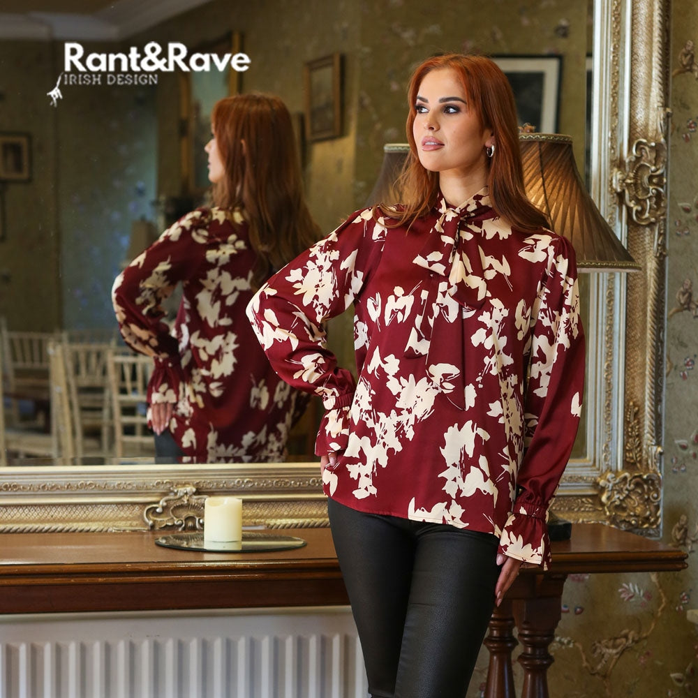 Rant & Rave  Reva Blouse Burgundy