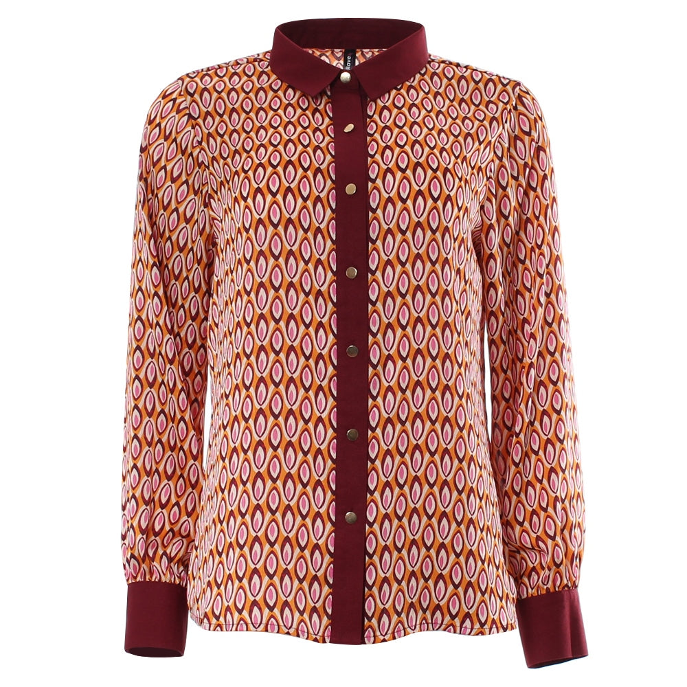 Rant & Rave  Susanna Shirt Burgundy