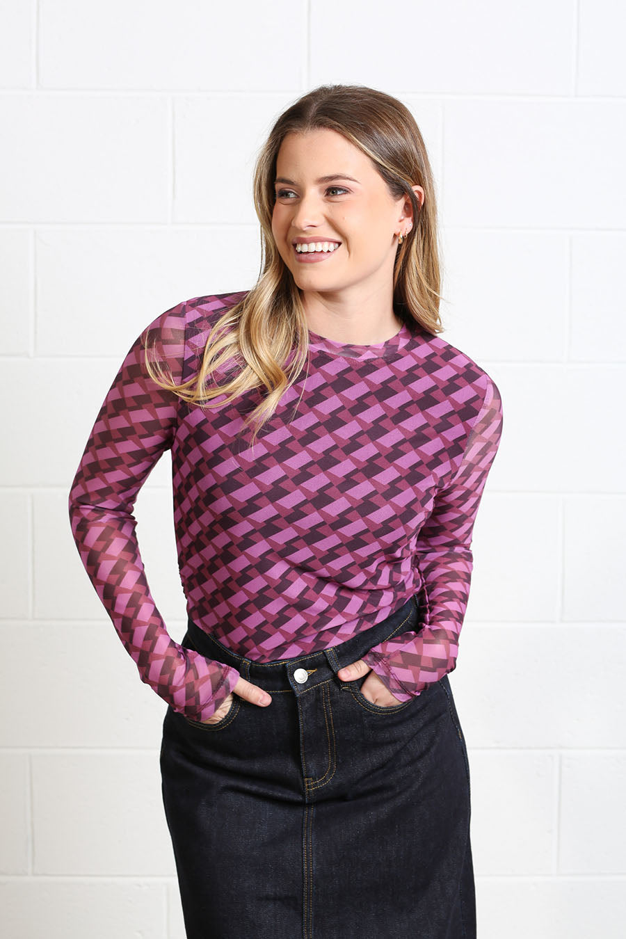 Rant and Rave Alanna Top Burgundy