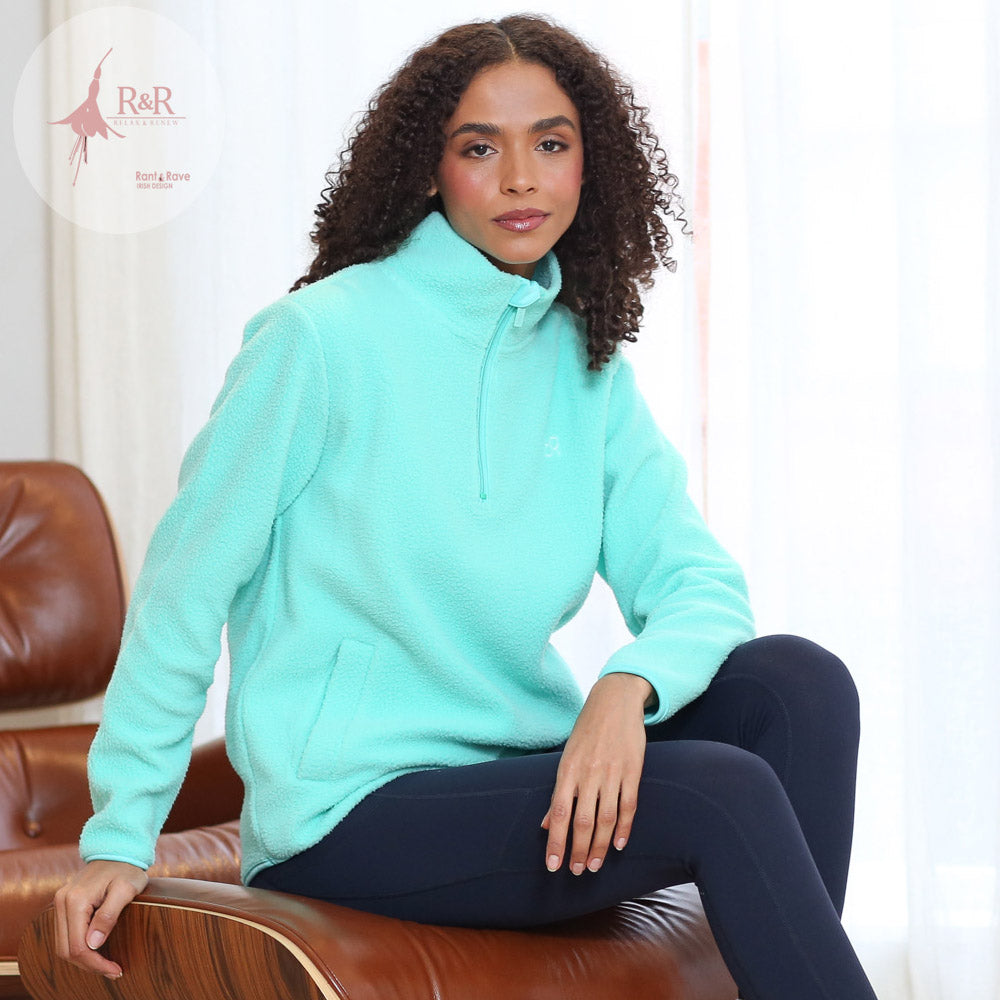 Relax & Renew Angie Half Zip Turquoise