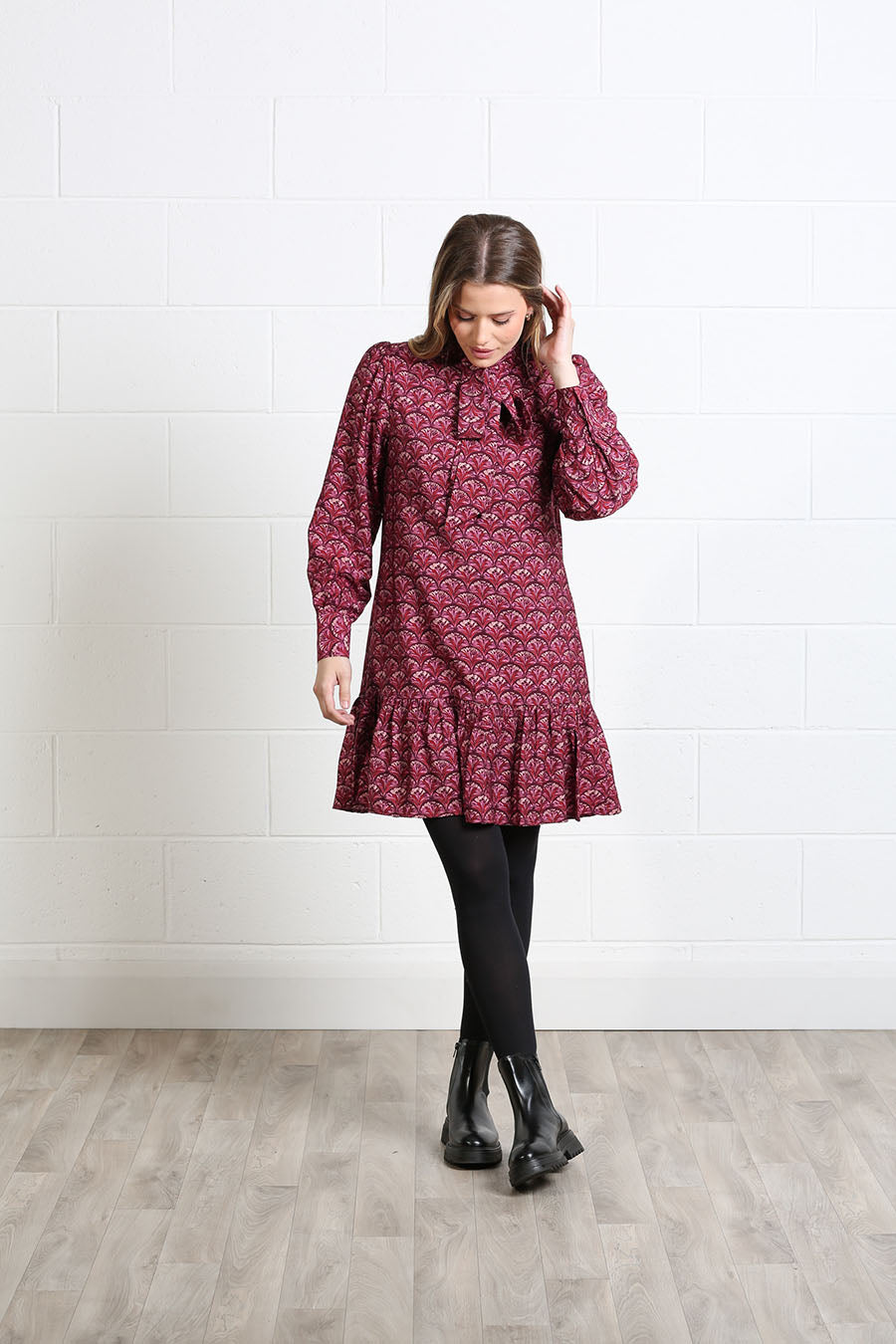 Rant and Rave Annabelle Dress Burgundy Reef