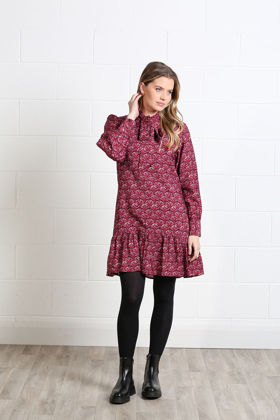 Rant and Rave Annabelle Dress Burgundy Reef