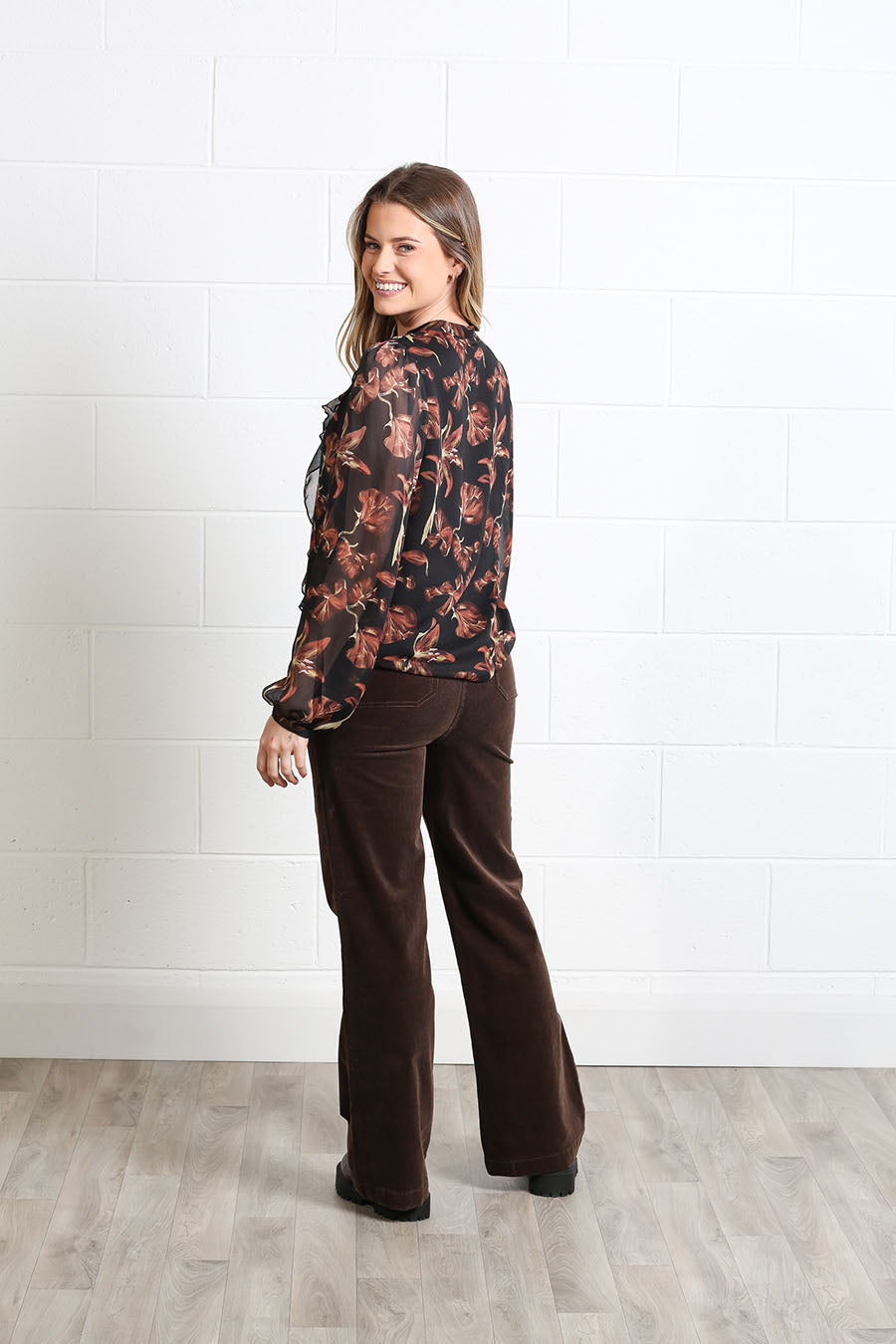 Rant and Rave Anna Frill Top Black