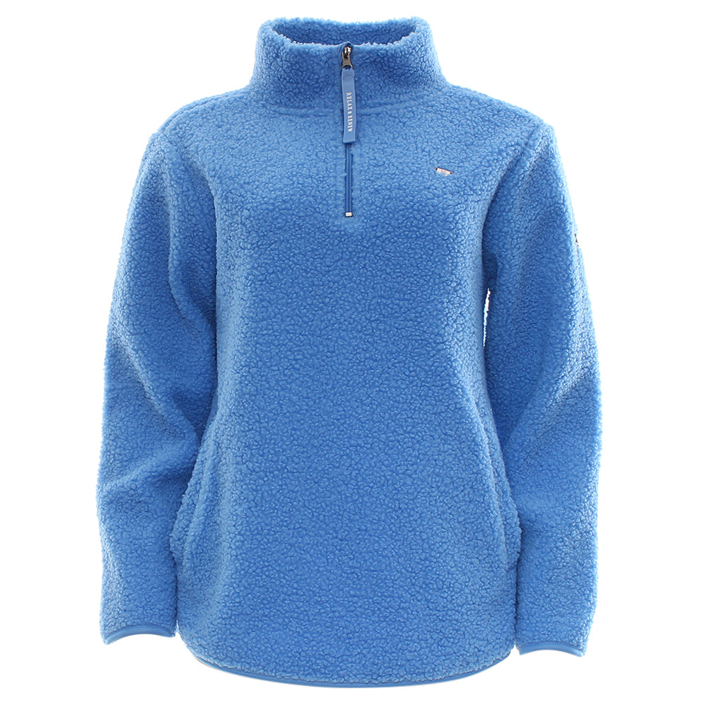 Relax & Renew April Half Zip Cornflour Blue