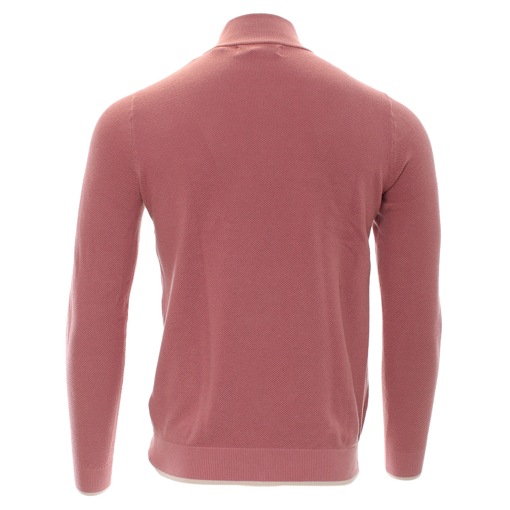 Kenrow Arlo Knit Half Zip Salmon