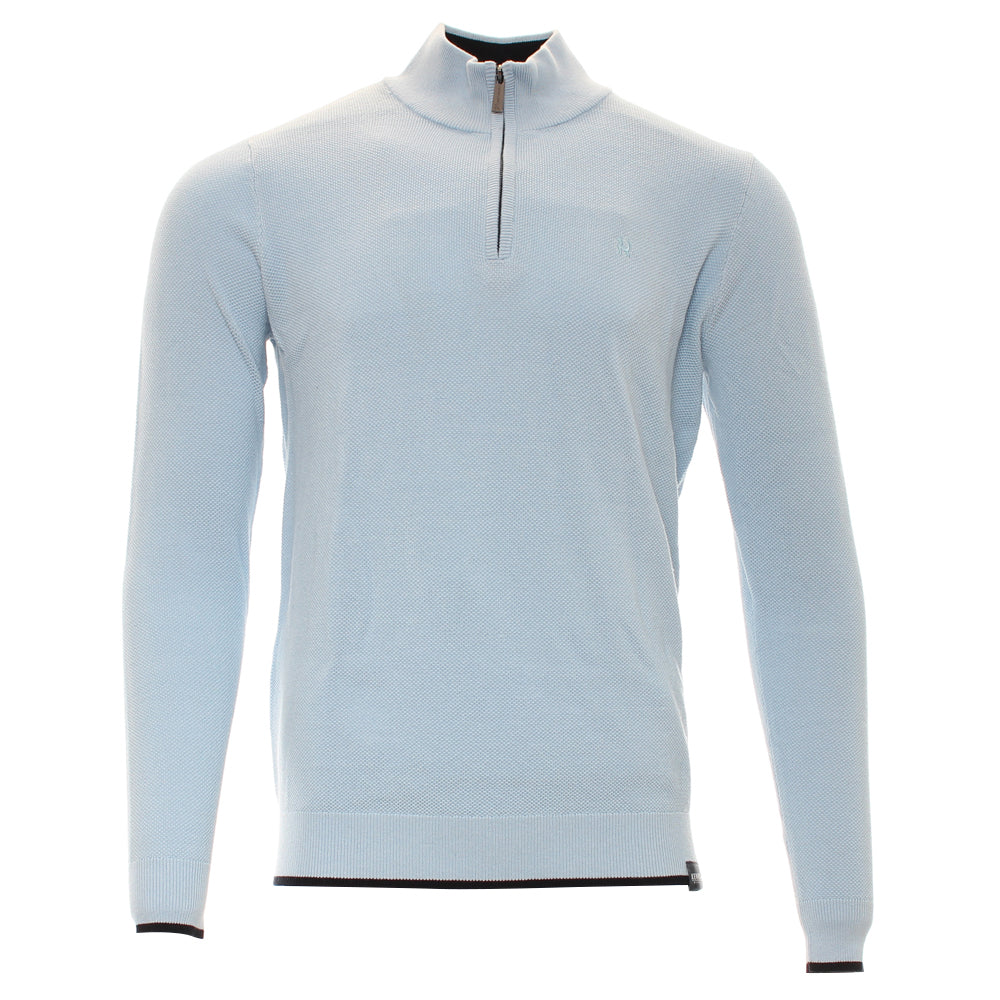 Kenrow Arlo Knit Half Zip Sky