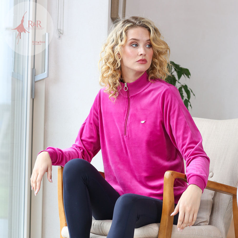 Relax & Renew Amina Half Zip Magenta