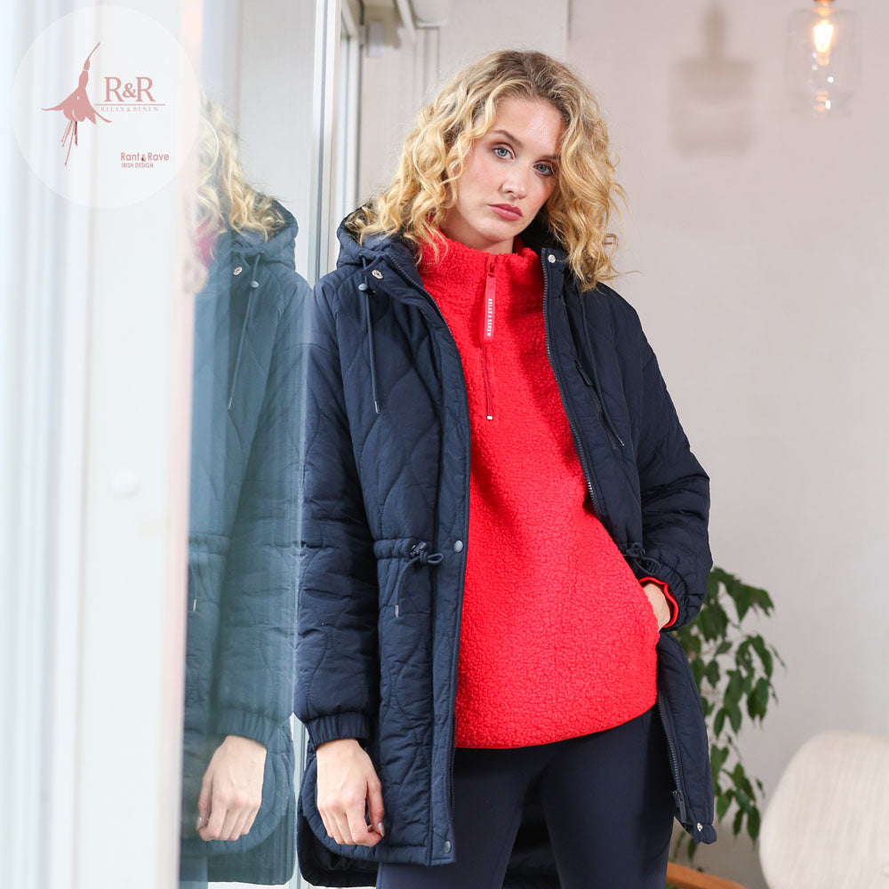 Relax & Renew April Half Zip Tomato