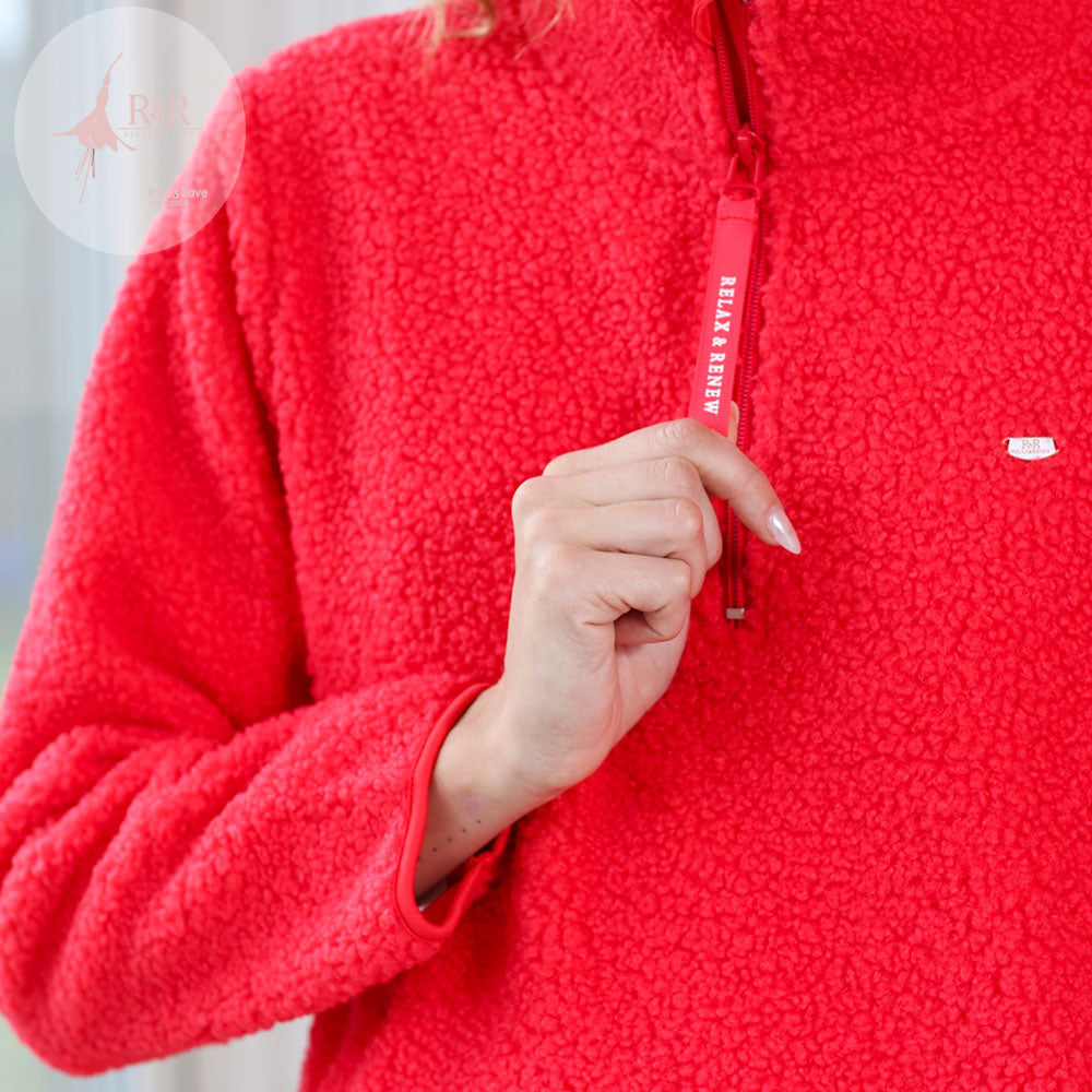 Relax & Renew April Half Zip Tomato