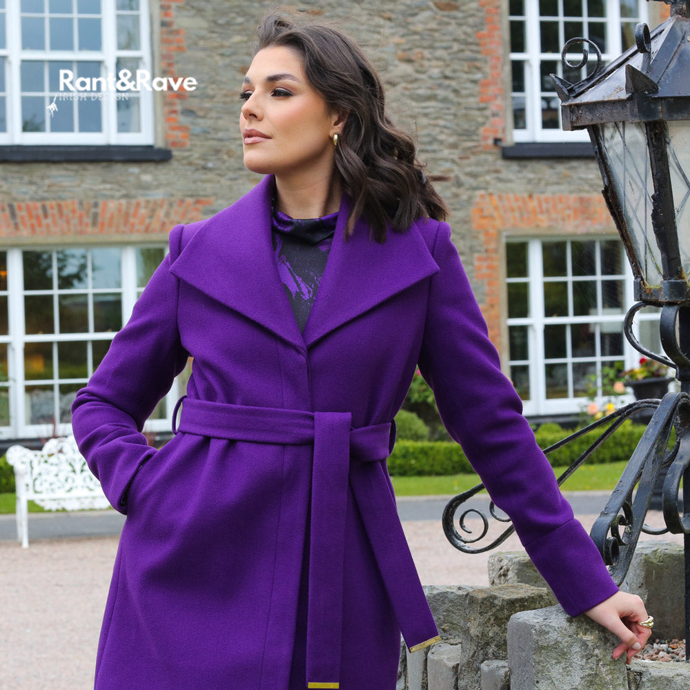 Rant & Rave Bernie Coat Purple Size 8