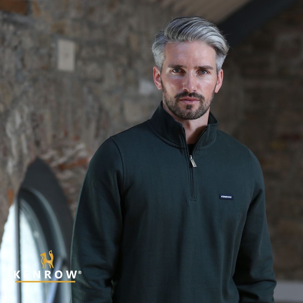 Kenrow Caleb Half Zip Dark Olive
