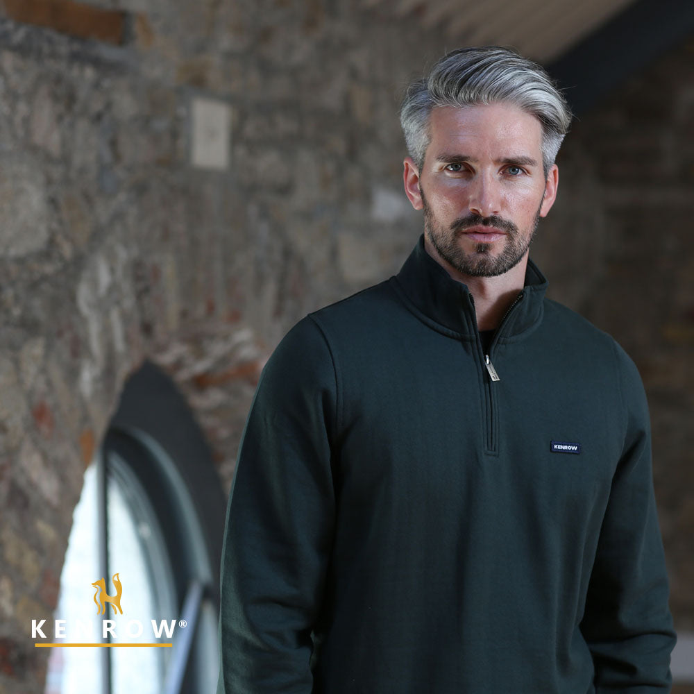 Kenrow Caleb Half Zip Dark Olive