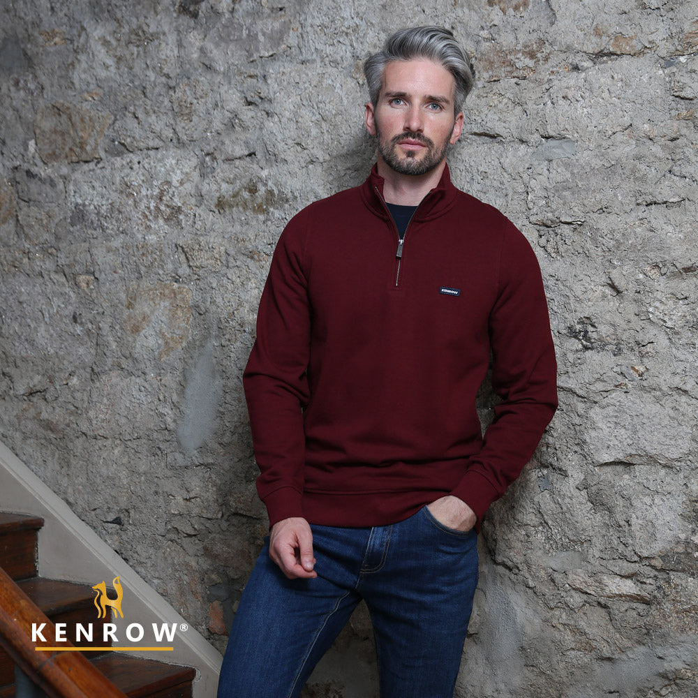 Kenrow Caleb Half Zip Ruby B2B
