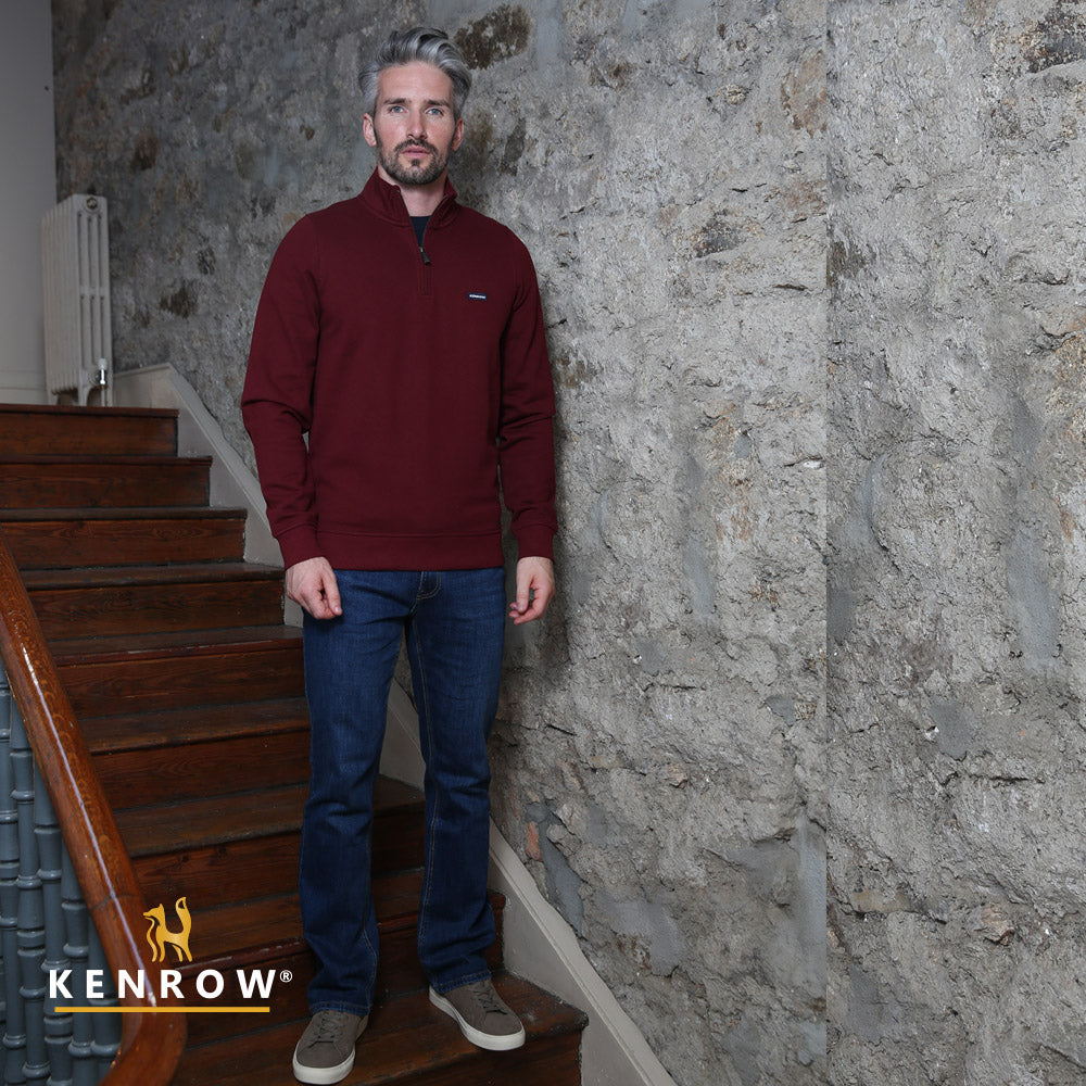 Kenrow Caleb Half Zip Ruby