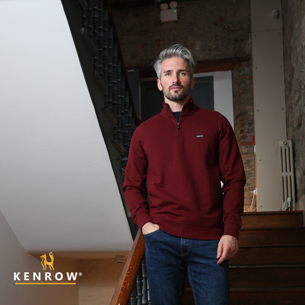 Kenrow Caleb Half Zip Ruby